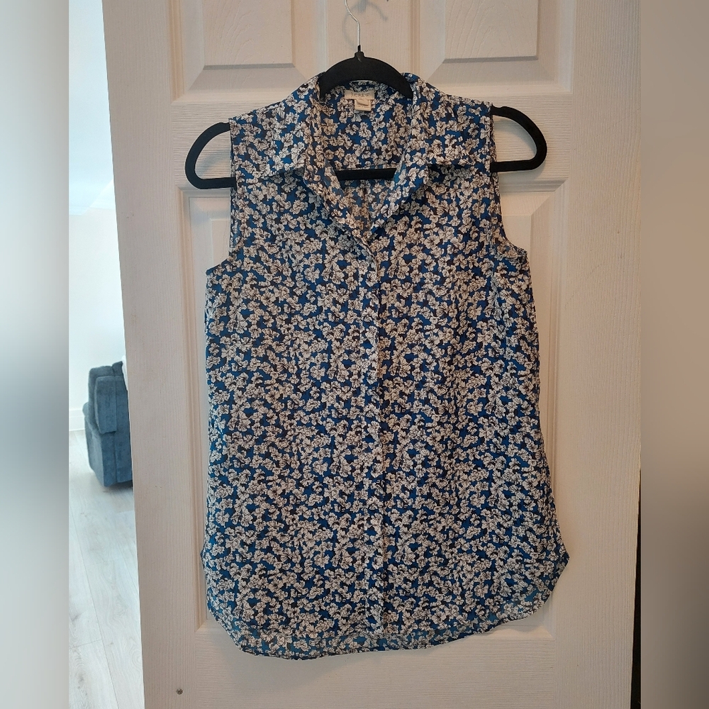 J Crew sleeveless blouse
